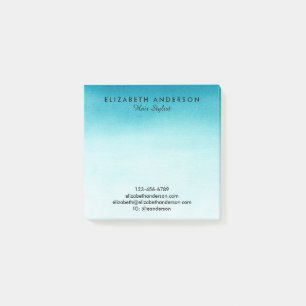 Post-it® Aquarelle turquoise notes commerciales post-it