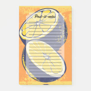 Post-it® Aquarelle vintage Citrus Lemon Chic
