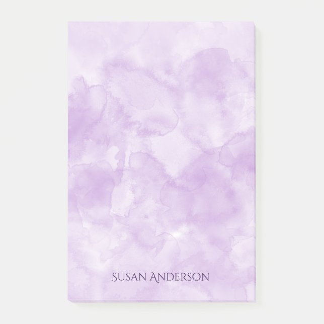 Post-it® Aquarelle violette minimaliste (Devant)