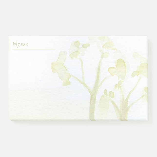 Post-it® Aquarelles vertes (Devant)