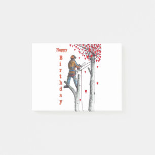 Post-it® Arbre chirurgien Arboriste Carte d'anniversaire