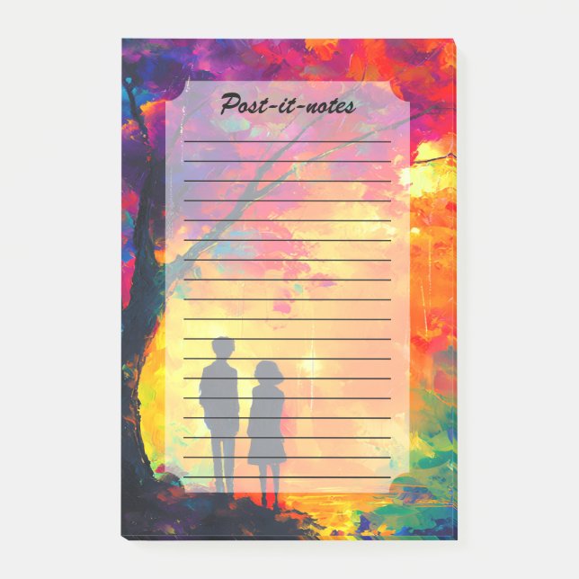 Post-it® Arbre coloré d'amour (Devant)