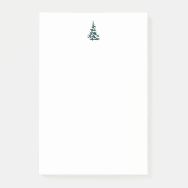 Post-it® Arbre de Noël de la forêt boisée rustique  (Devant)