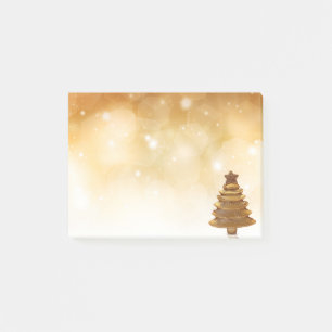 Post-it® Arbre de Noël élégant d'or
