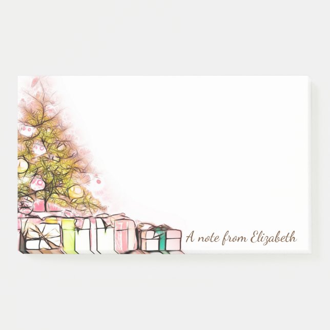 Post-it® Arbre de Noël, Présents (Devant)