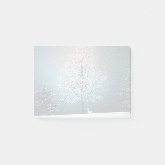 Post-it® Arbre givre le soir (Devant)