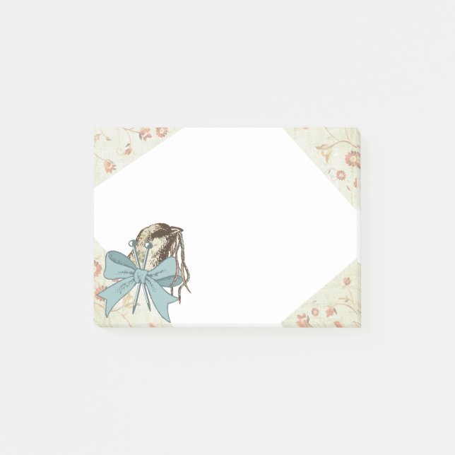 Post-it® Arc chic minable de ruban d'oiseau de fil (Devant)