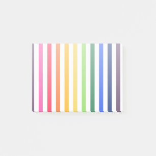 Post-it® Arc-en-ciel et rayures blanches