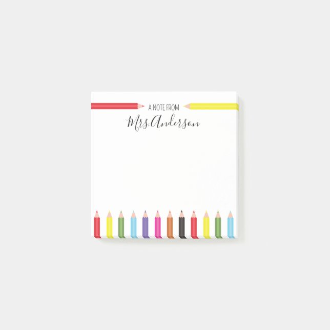 Post-it® Arc-en-ciel Note de l'enseignant (Devant)