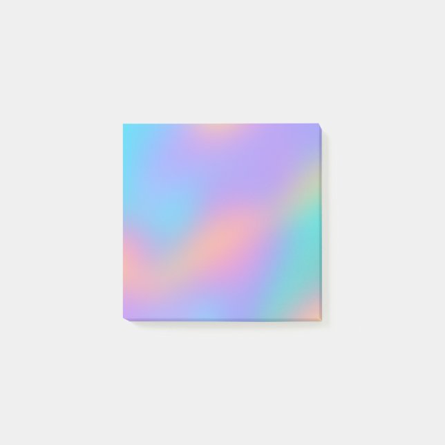 Post-it® Arc en ciel nuageux Pastel (Devant)
