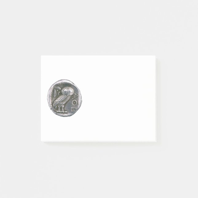 Post-it® Argent ANTIQUE de HIBOU (Devant)