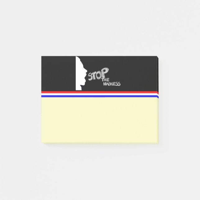 Post-it® Arrêtez la folie (Devant)