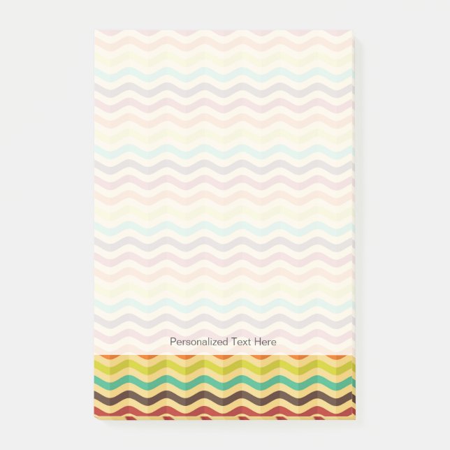 Post-it® Arrière - plan avec des rayures dans rétros 4 (Devant)