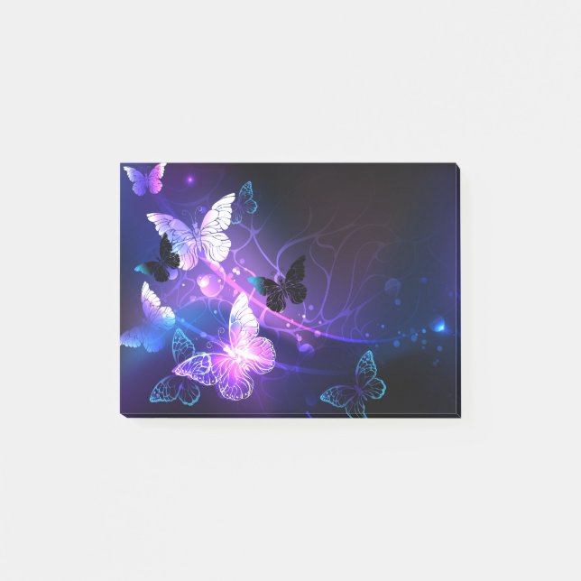 Post-it® Arrière - plan avec papillons de nuit (Devant)