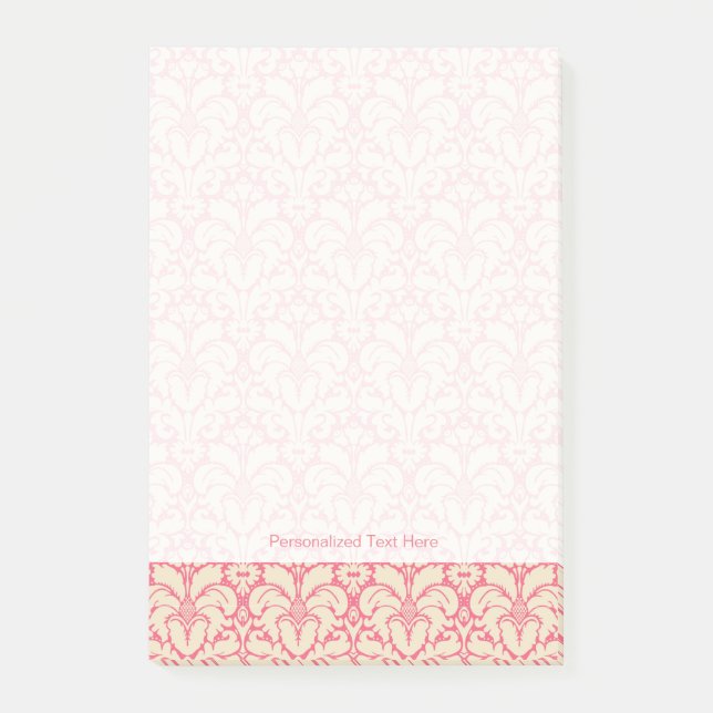 Post-it® arrière - plan damassé de style baroque 2 (Devant)