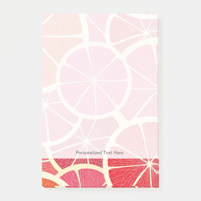 Post-it® Arrière - plan de cru de pamplemousse (Devant)