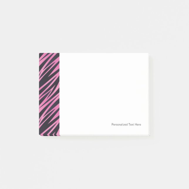 Post-it® Arrière - plan de la bande de Zèbre rose (Devant)