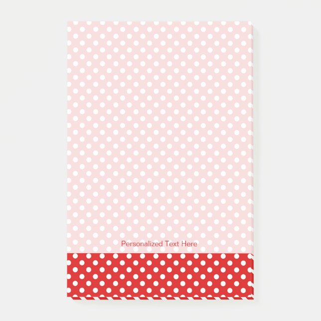 Post-it® Arrière - plan de point de polka (Devant)