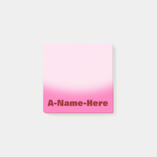 Post-it® Arrière - plan de roses indien avec le nom