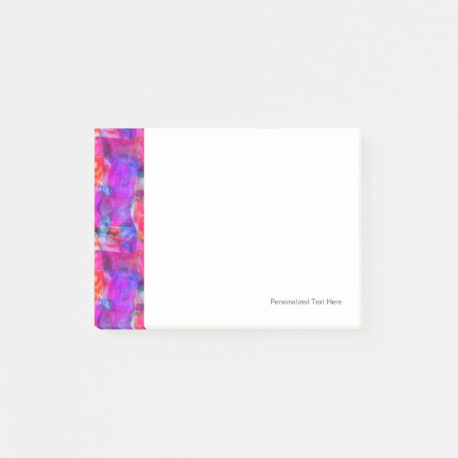 Post-it® arrière - plan de texture rose, bleue et rouge (Devant)