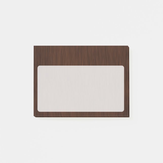 Post-it® Arrière - plan en bois foncé (Devant)