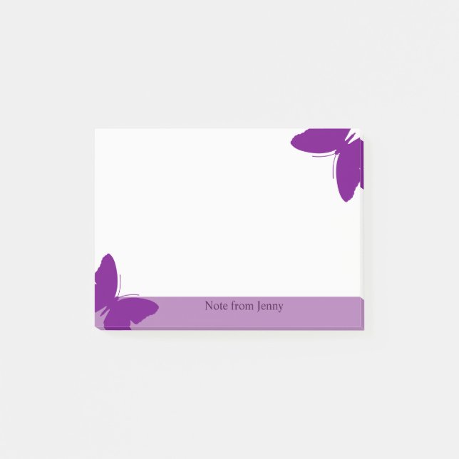 Post-it® Arrière - plan fait sur commande de pourpre des (Devant)