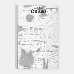 Post-it® Arrière - plan photo d'écorce de tremble personn