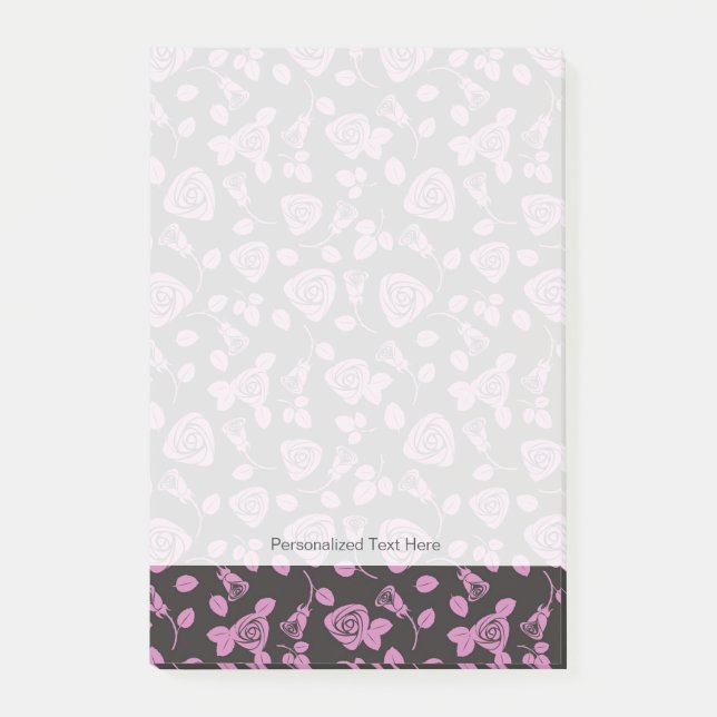 Post-it® Arrière - plan rose floral (Devant)