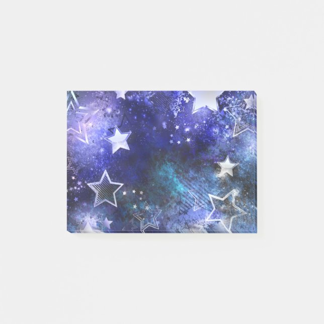Post-it® Arrière - plan spatial avec étoiles (Devant)