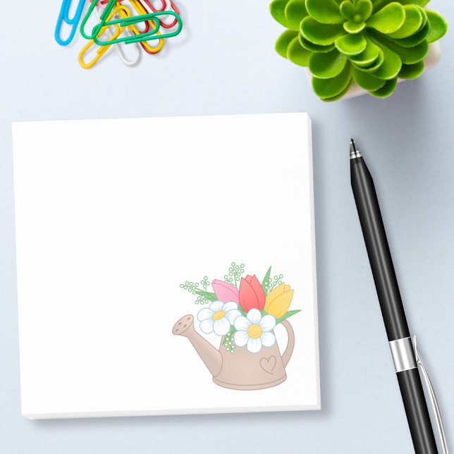 Post-it® Arrosage de jardin avec fleurs (Créateur téléchargé)