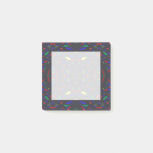 Post-it® Art abstrait acrylique arc-en-ciel prismatique