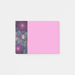 Post-it® Art abstrait fractal moderne coloré et scintillant