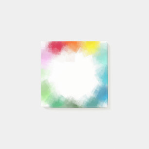 Post-it® Art Abstrait moderne Arc en ciel Couleurs orange j
