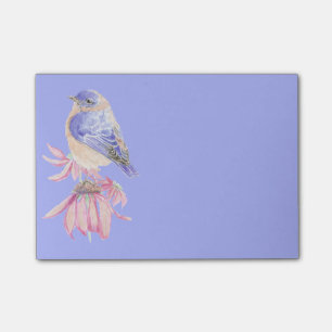 Post-it® Art bleu d'oiseau d'oiseau bleu oriental