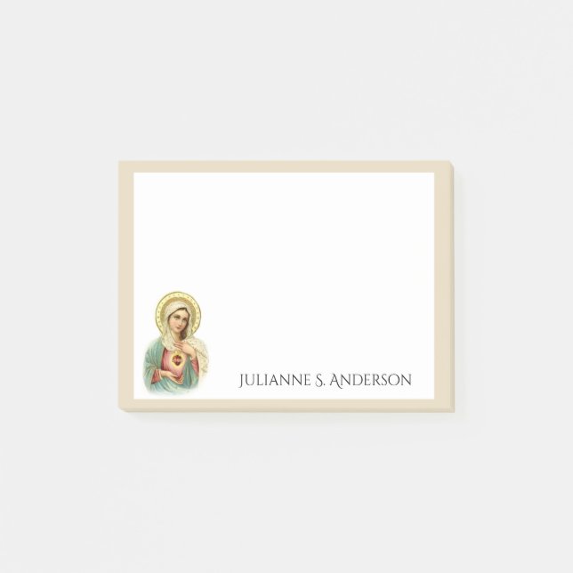 Post-it® Art catholique traditionnel béni de Vierge Marie (Devant)