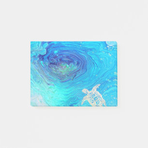 Post-it® Art d'écoulement de tortue de mer