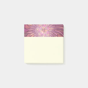 Post-it® Art floral fractal moderne abstrait couleurs de ba