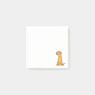Post-it® Art jaune mignon de chiot de labrador retriever