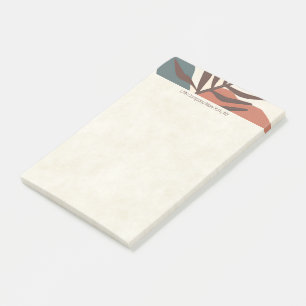Post-it® Art moderne minimaliste feuille de palmier abstrai