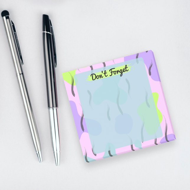 Post-it® Art moderne Pastel Peinture N'oubliez pas (Créateur téléchargé)
