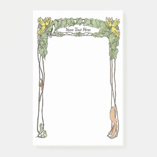 Post-it® Art Nouveau Nature Thème - Aquarelle