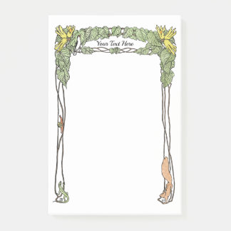 Post-it® Art Nouveau Nature Thème - Aquarelle