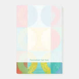 Post-it® Art pop lumineux avec cercles et Carrés