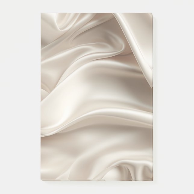 Post-it® Assez Champagne Or Romantique Faux Satin Mariage (Devant)