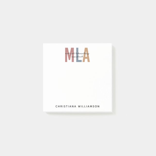 Post-it® Assistant de laboratoire Médicale MLA personnalisé (Devant)
