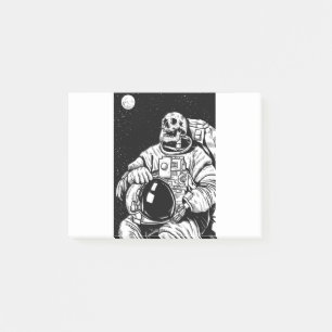 Post-it® astronaute de squelette halloween