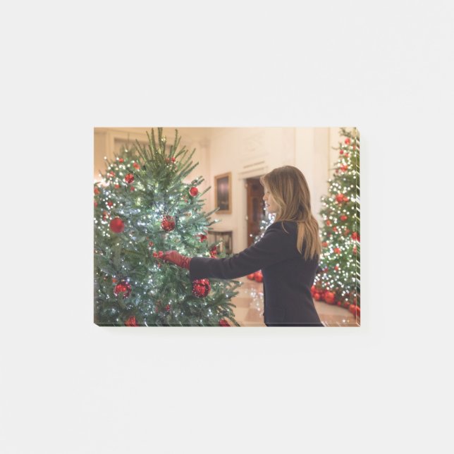 Post-it® Atout de Melania décorant l'arbre de Noël (Devant)