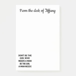 Post-it® Attitude Confiance Citation Féministe Pouvoir Fé