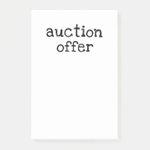 Post-it® Auction