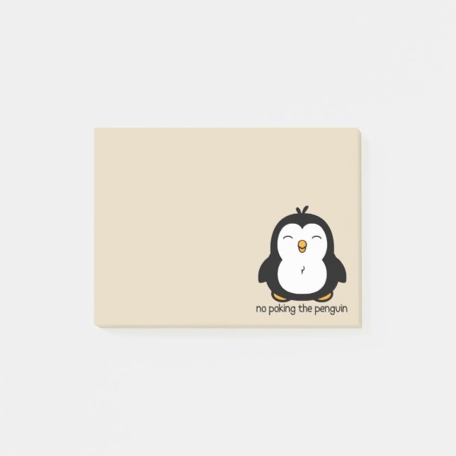 Post-it® Aucun pousser le beige de pingouin (Devant)